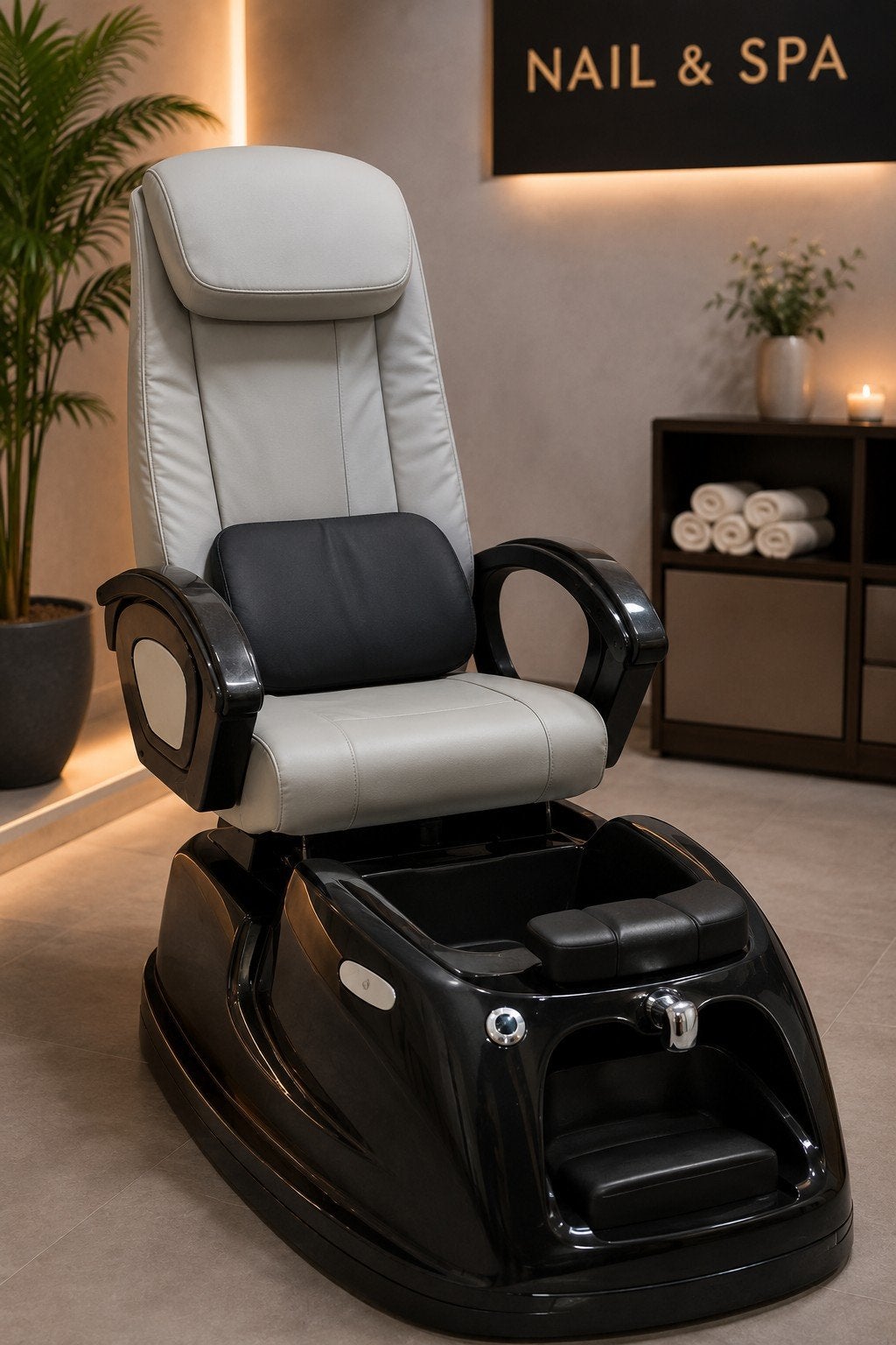 Fauteuil de Pédicure Professionnel avec Repose-pieds + Bac, Enlèvement ou Envoi