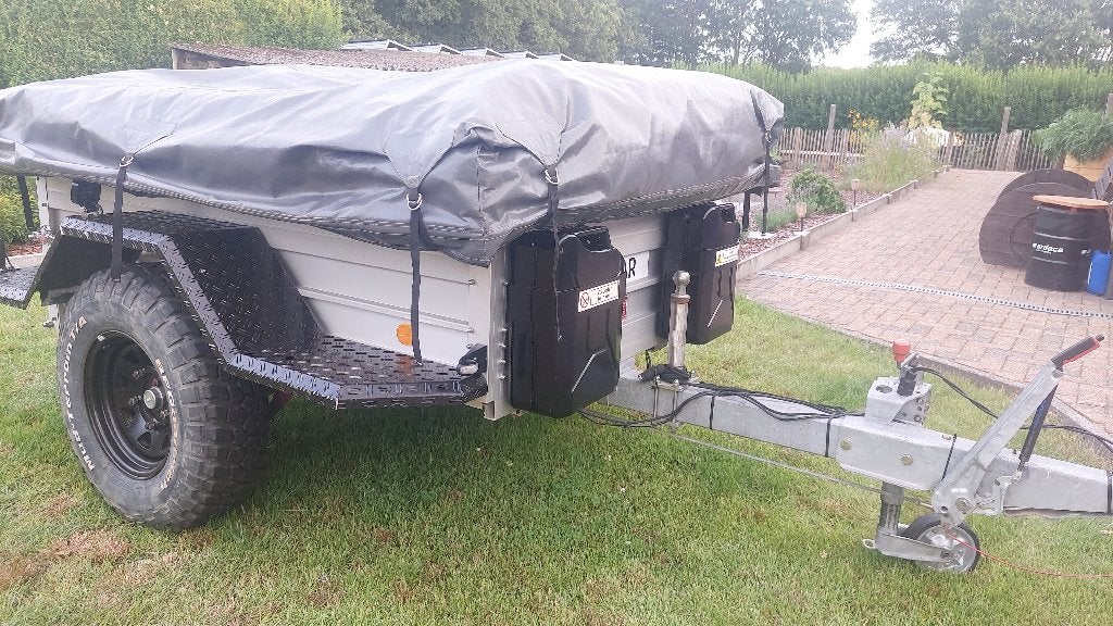 4x4 campeerwagen . Campwerk in goede staat, Caravans en Kamperen, Vouwwagens, Ophalen, Campwerk, Tot en met 2, Antraciet