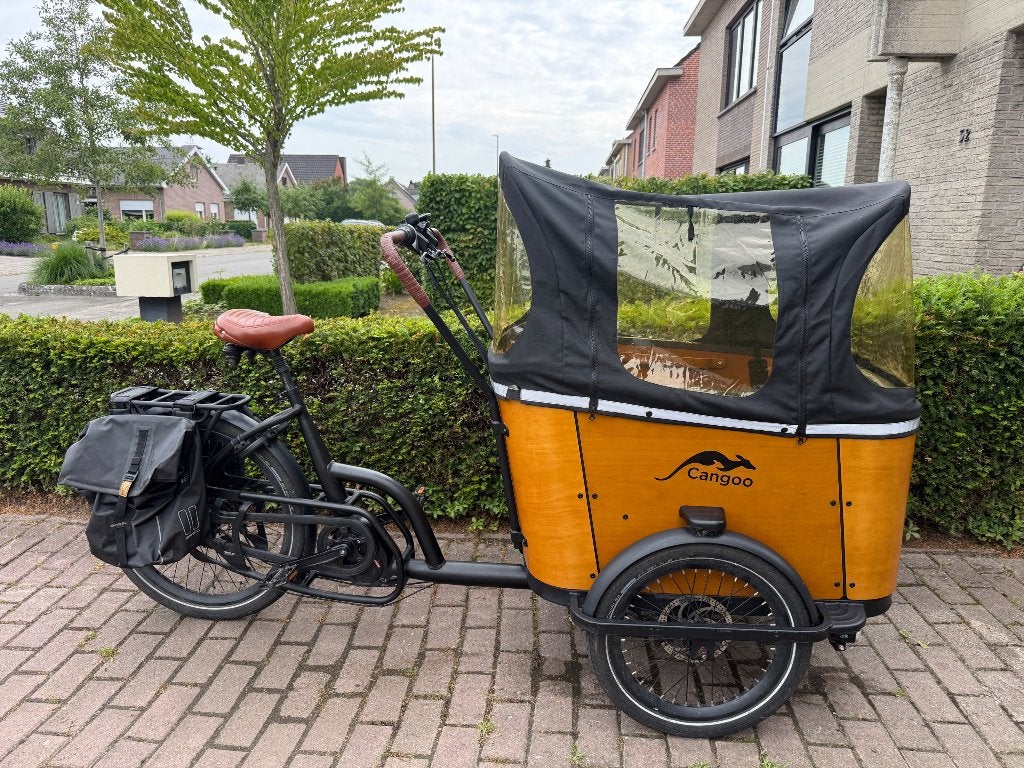 Cangoo Buckle Up elektrische bakfiets met regenhoes &extra’s, Fietsen en Brommers, Fietsen | Bakfietsen, Gebruikt, Overige merken
