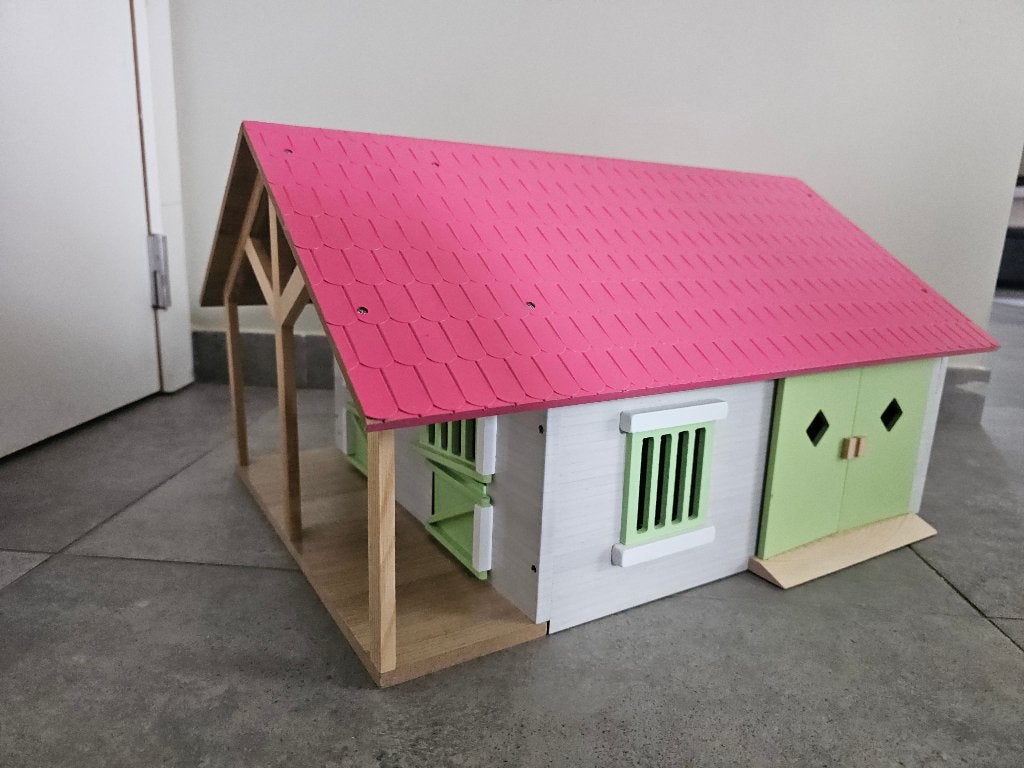 Kids Globe houten paardenstal, Ophalen, Zo goed als nieuw