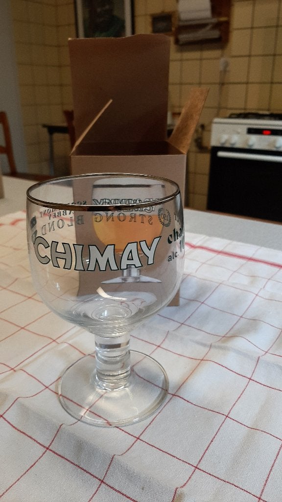 Chimay Glas 33 cl - 150e verjaardag Collector's Edition, Ophalen, Nieuw, Bierglas