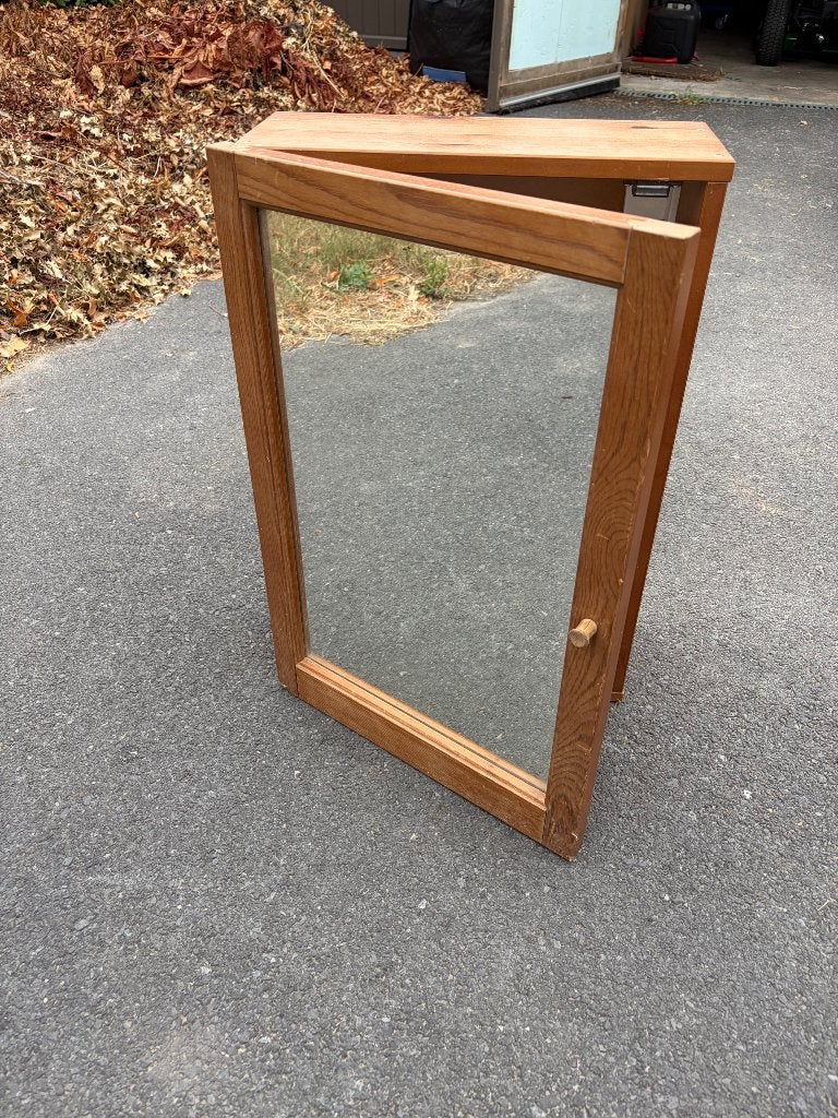 Vintage spiegelkastje, Ophalen, Minder dan 50 cm, Gebruikt, Minder dan 100 cm