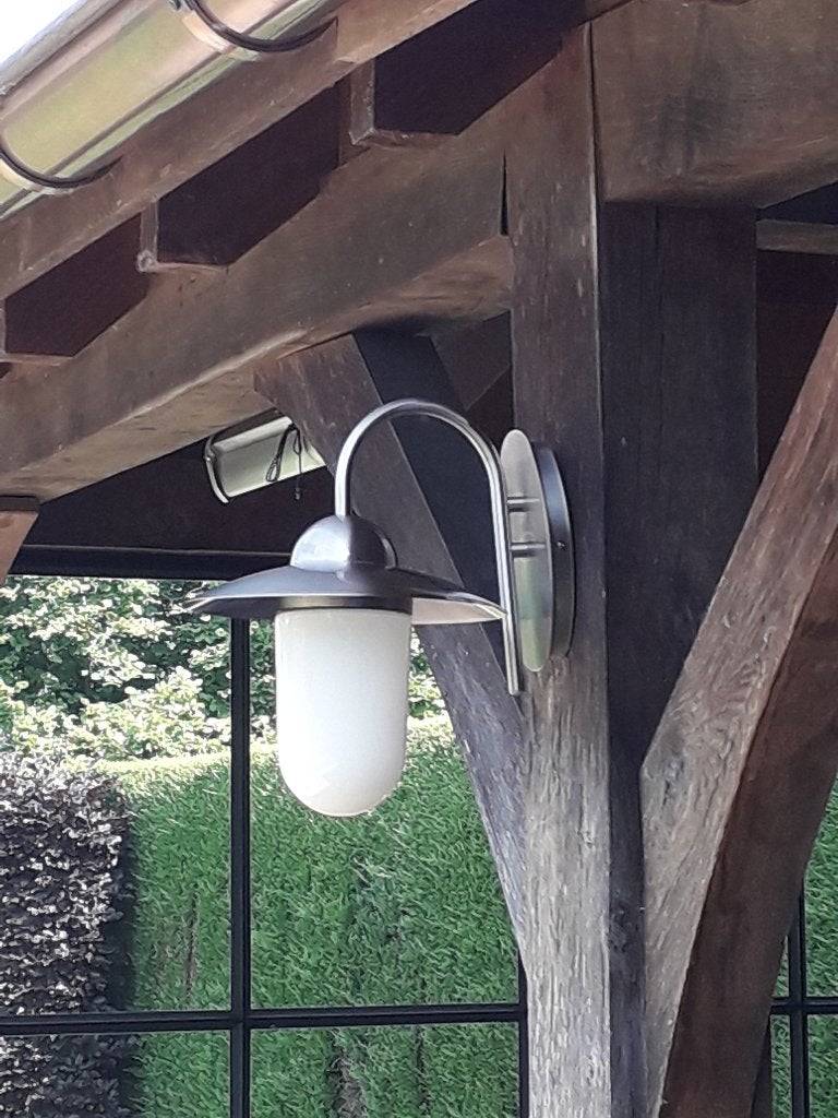 2 Belle lampe d'extérieur tendance en acier inoxydable, Jardin & Terrasse, Appliques murales, Enlèvement, Alimentation secteur