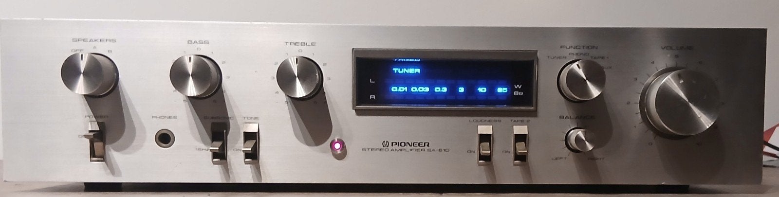 ​Vintage Pioneer SA-610 Versterker – Blue Line Serie, TV, Hi-fi & Vidéo, Amplificateurs & Ampli-syntoniseurs, Enlèvement