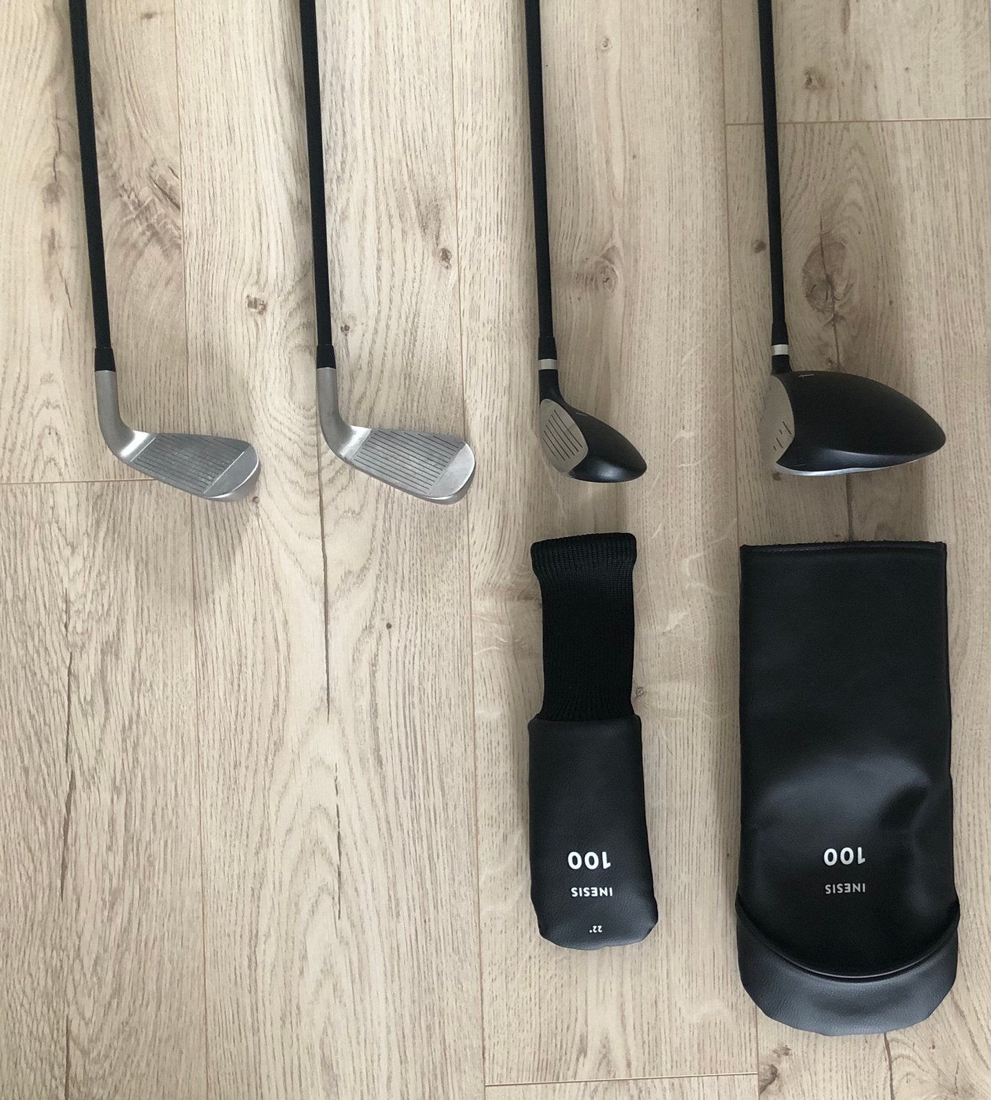 Clubs de golf gaucher - Inesis 100, Sport en Fitness, Golf, Ophalen of Verzenden, Gebruikt, Club, Overige merken