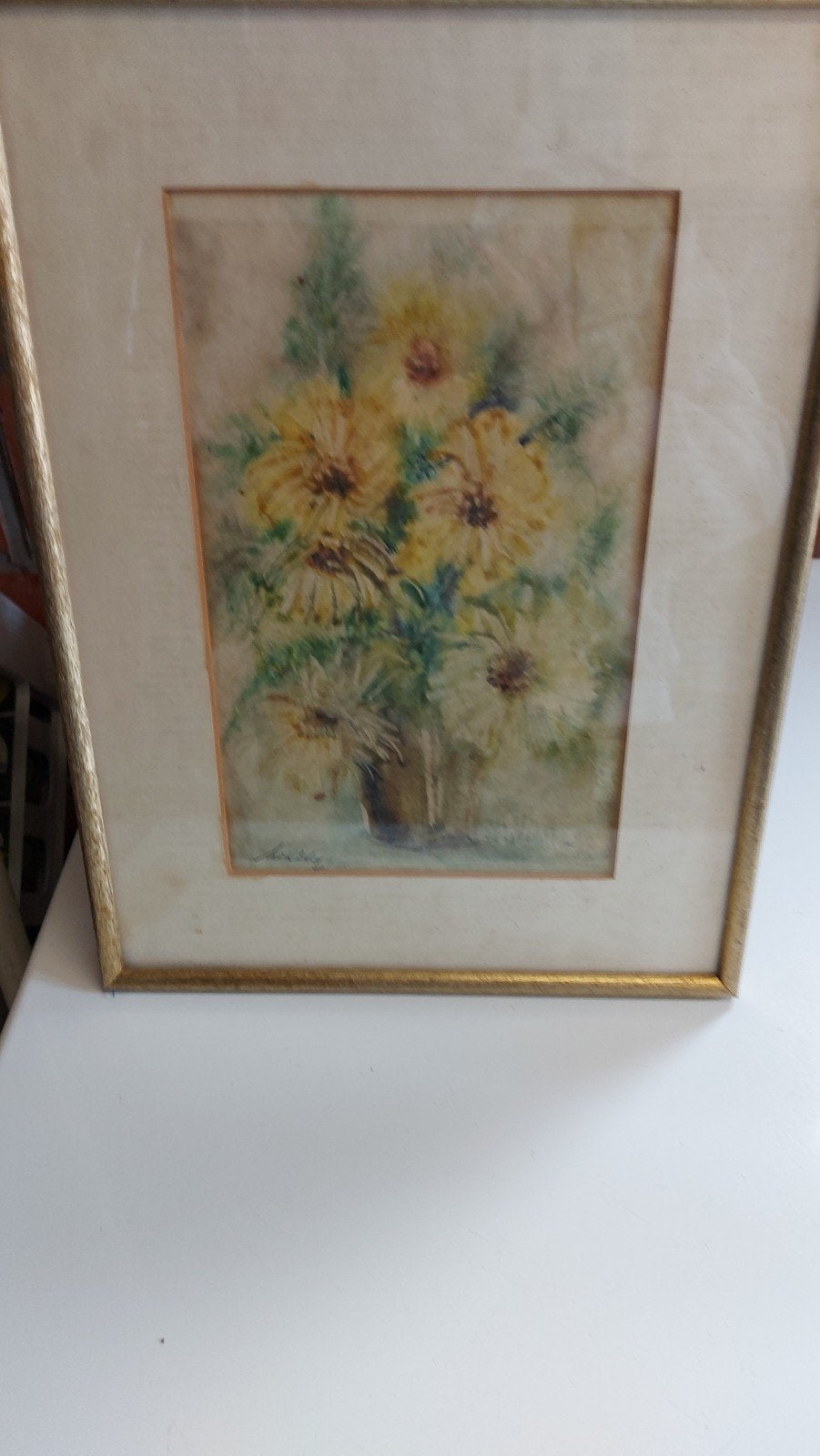 aquarel van Mihaly, Aquarelle, Signé, Enlèvement, Papier