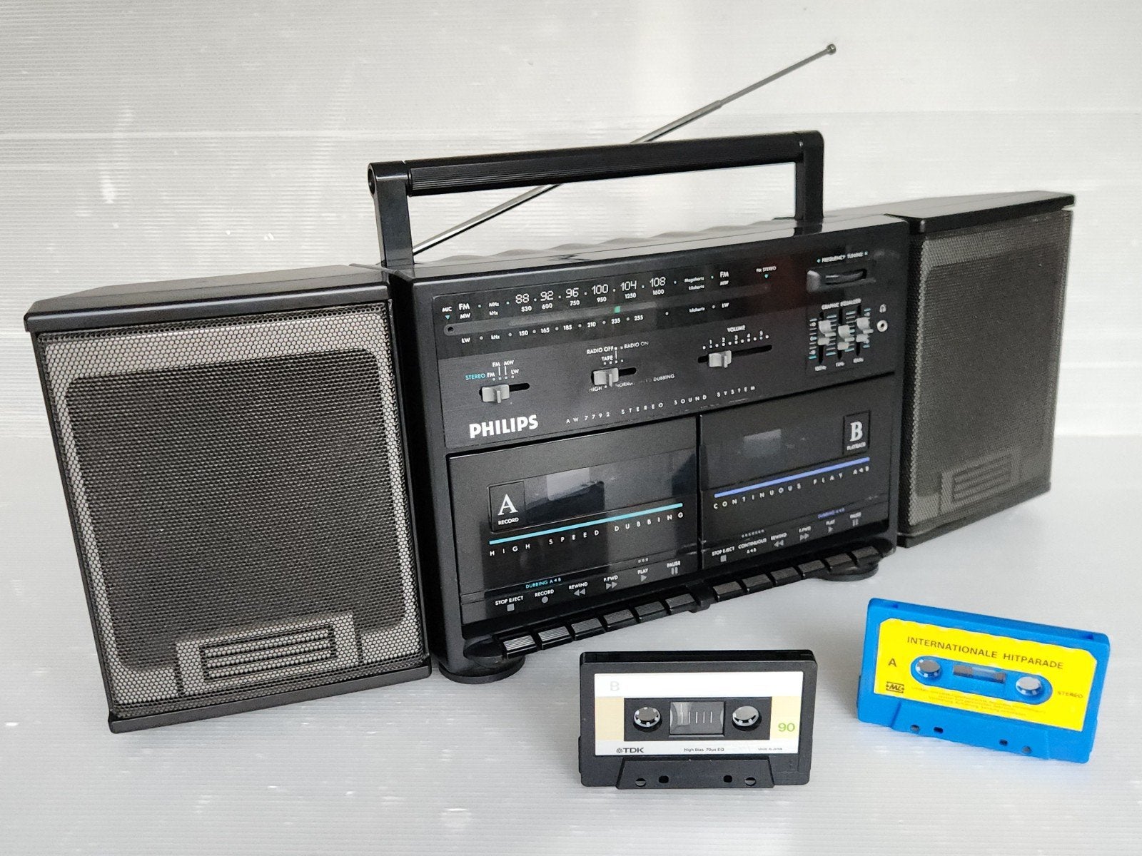 Ghettoblaster 80's soundmachine
radio roller, echte vintage, Audio, Tv en Foto, Ophalen of Verzenden, Zo goed als nieuw, Radio