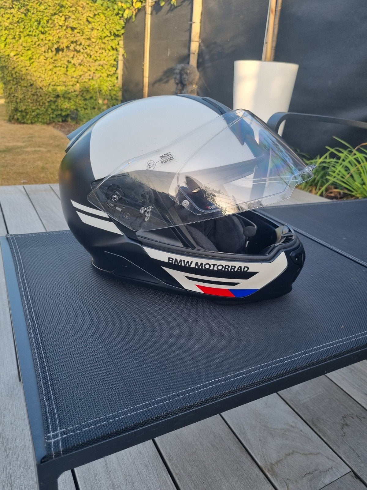 BMW system 7 carbon evo inclusief communicatie systeem., Motoren, Systeemhelm, Heren, XL, Ophalen of Verzenden