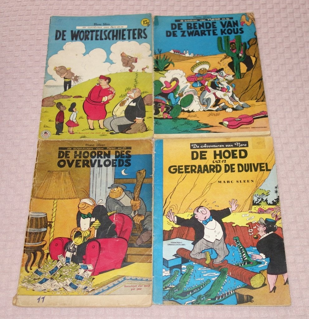 Verzameling strips Nero (Marc Sleen 1958 - 1966)., Boeken, Stripverhalen, Meerdere stripboeken, Ophalen of Verzenden, Gelezen