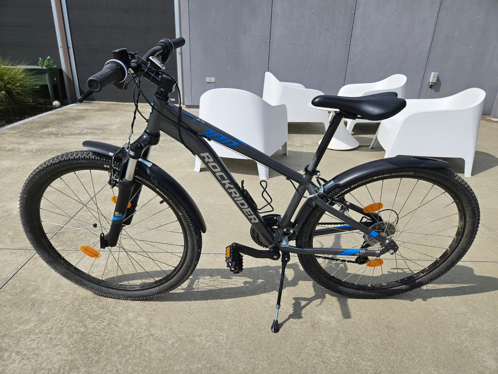 Fiets rockrider ST 100 wielmaat 27,5 inch, Fietsen en Brommers, Velgrem, Versnellingen, Zo goed als nieuw, Rockrider