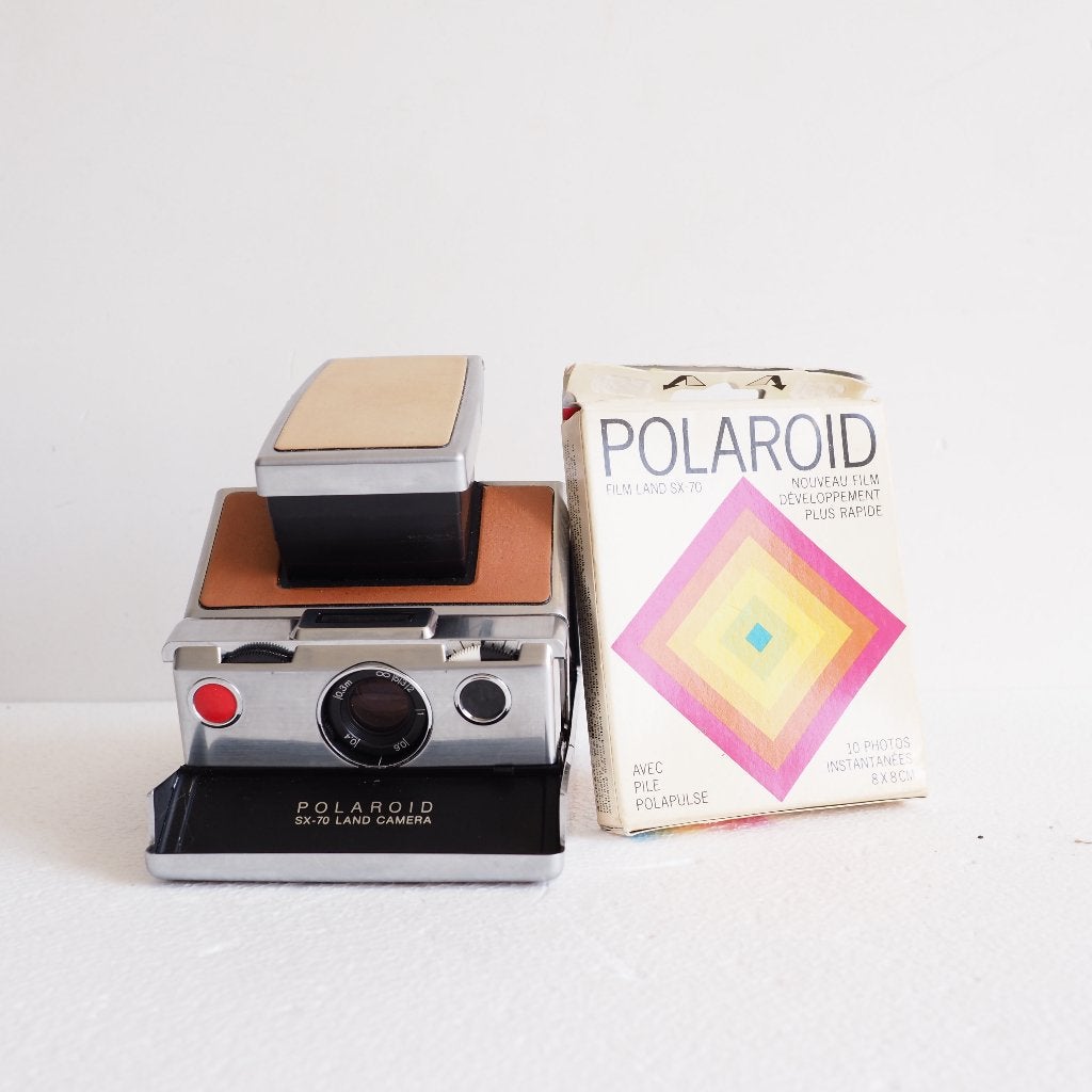 polaroid SX-70 land camera en filmcassette voor verzamelaar, Ophalen of Verzenden, Niet werkend, Polaroid, Polaroid