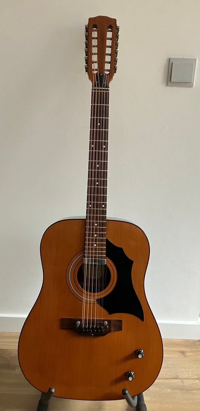 Melody 1250 EL 1992 12 cordes en parfait état, Enlèvement ou Envoi, Utilisé, Guitare Western ou Guitare Folk, 12 cordes