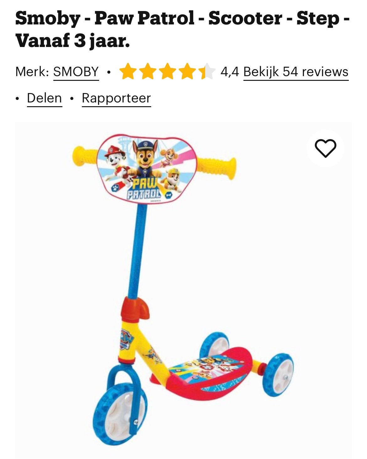 Paw patrol step nieuw, Ophalen, Zo goed als nieuw