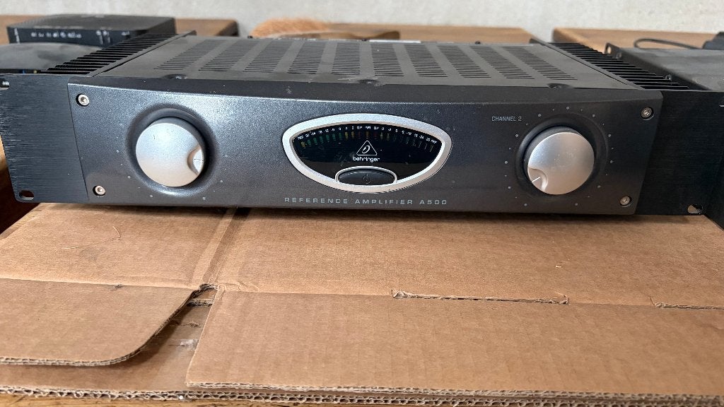 Behringer reference amplifier a500, Enlèvement