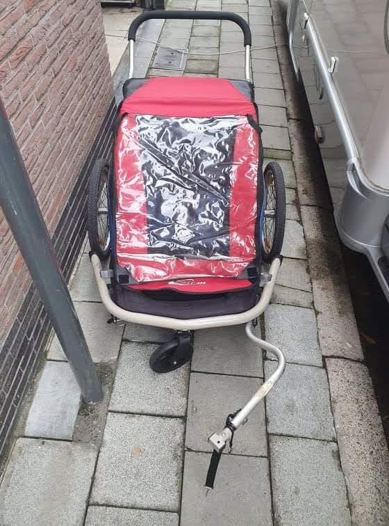 croozer fietskar, Fietsen en Brommers, Ophalen, Gebruikt, Vering, Kinderkar