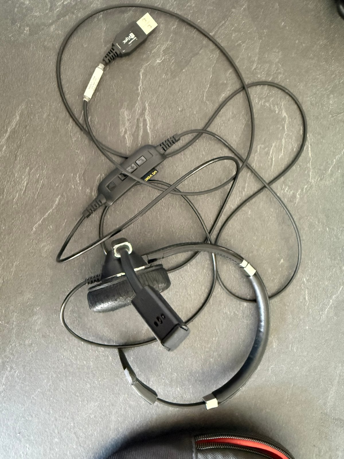 Jabra enkelzijdige hoofdtelefoon, Gebruikt, On-ear, Ophalen of Verzenden, Inklapbare microfoon