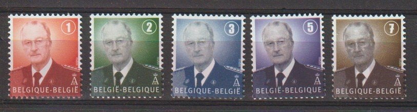 België 2007 nr. 3695-3699**, Verzenden, Postfris, Postfris