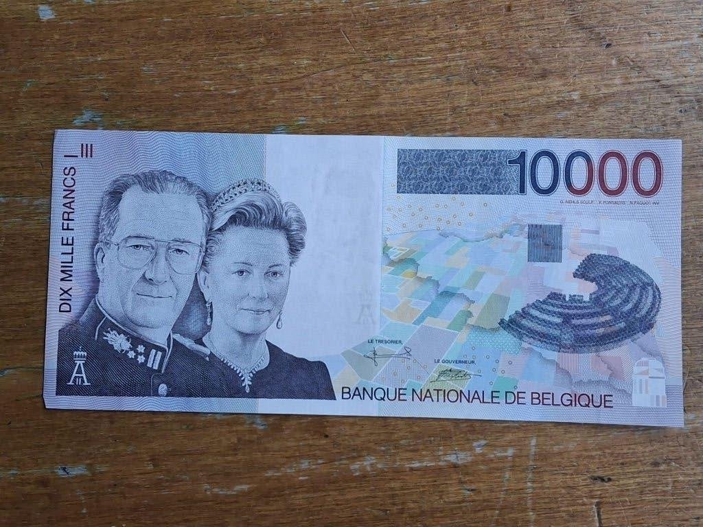 Billet de 10 000 francs belge Albert 2 et Paola de 1997, Enlèvement, Série