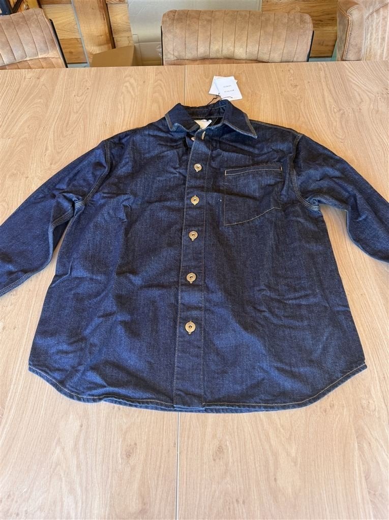 Bottega Veneta Heren Denim Overhemd Indigo - Maat S / 46, Kleding | Heren, Overhemden, Ophalen of Verzenden, Zo goed als nieuw