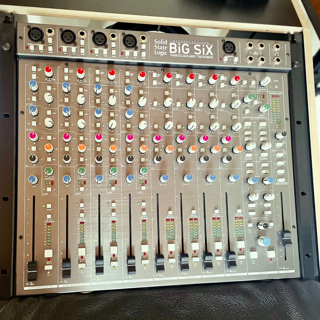 SSL Big Six, Muziek en Instrumenten, Ophalen of Verzenden, Zo goed als nieuw, 10 tot 20 kanalen, Microfooningang