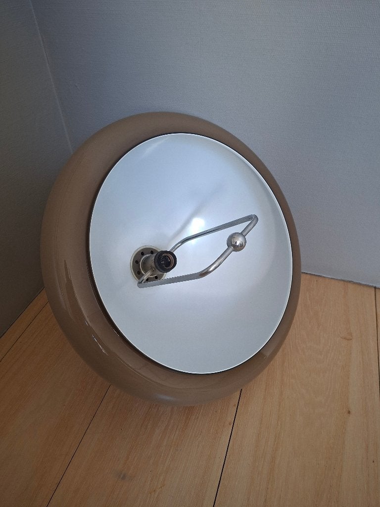 Vintage lamp jaren 70, Ophalen, Gebruikt, Vintage, Bruin