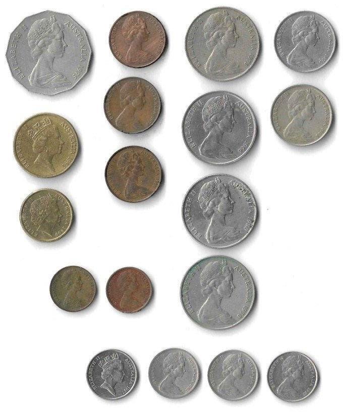 18 Australische munten, Ophalen