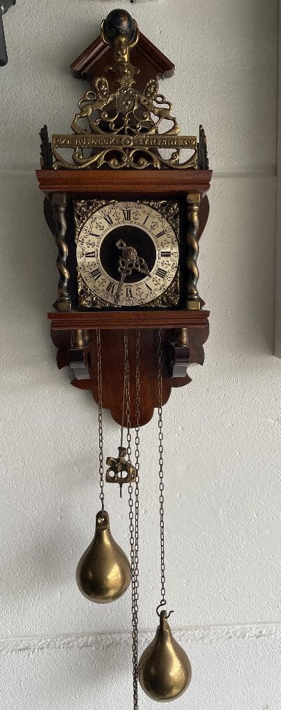 Vintage Zaanse wandklok, Antiek en Kunst, Ophalen