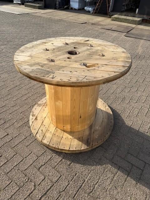2383. Houten haspel / kabelhaspel, Ophalen, Gebruikt