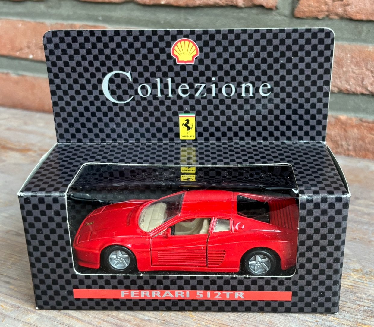 Ferrari 512 TR – Shell Ferrari Collection – schaal 1:43, Ophalen of Verzenden, Zo goed als nieuw, Auto, Overige merken