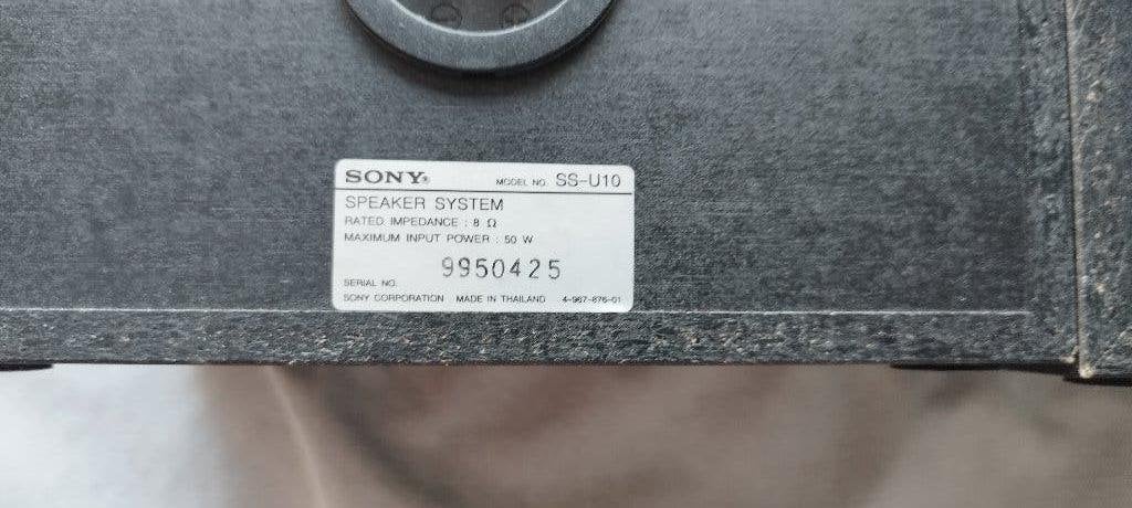 Paire Enceintes Surround Sony SS-U10, Enlèvement, Utilisé, Moins de 60 watts, Sony