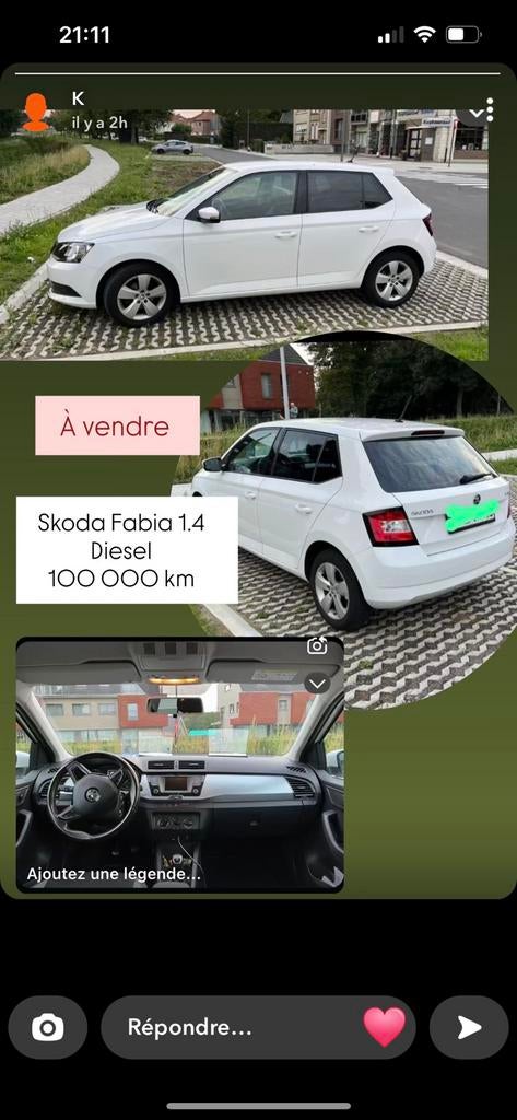 Skoda fabia 122000 km annee 2016, Auto's, Euro 6, Diesel, Particulier, Te koop