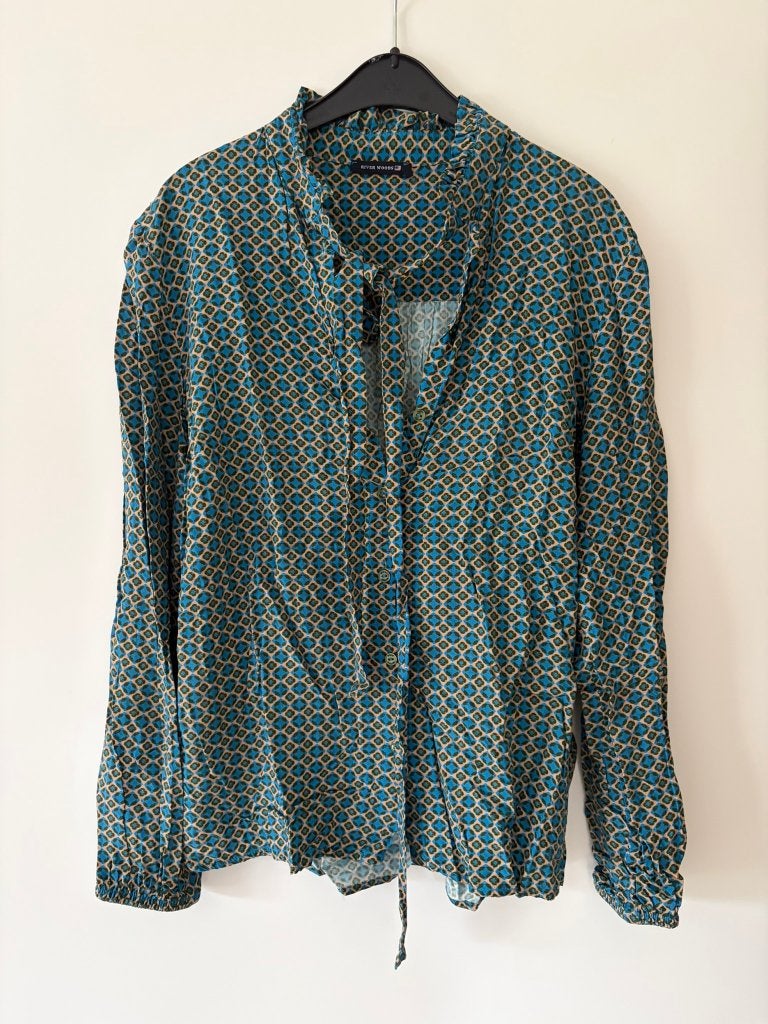 Hemd River Woods maat 38, Maat 38/40 (M), Blauw, River Woods, Ophalen of Verzenden