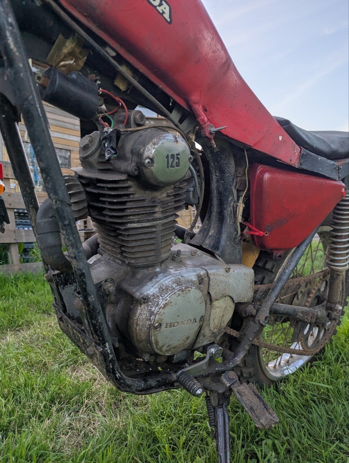 honda SL125 voor onderdelen of opmaak, Enlèvement