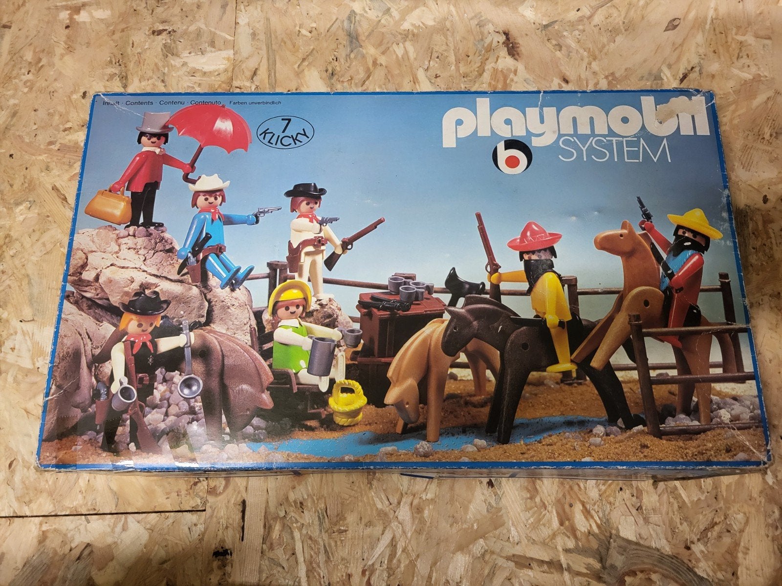 playmobil vintage - western cowboys - clicky, Ophalen of Verzenden