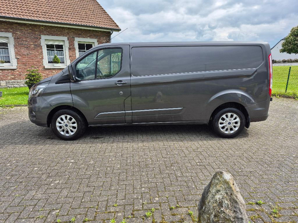 ford transit custom, Autos, Argent ou Gris, 3 places, Boîte manuelle, Entretenue par le concessionnaire