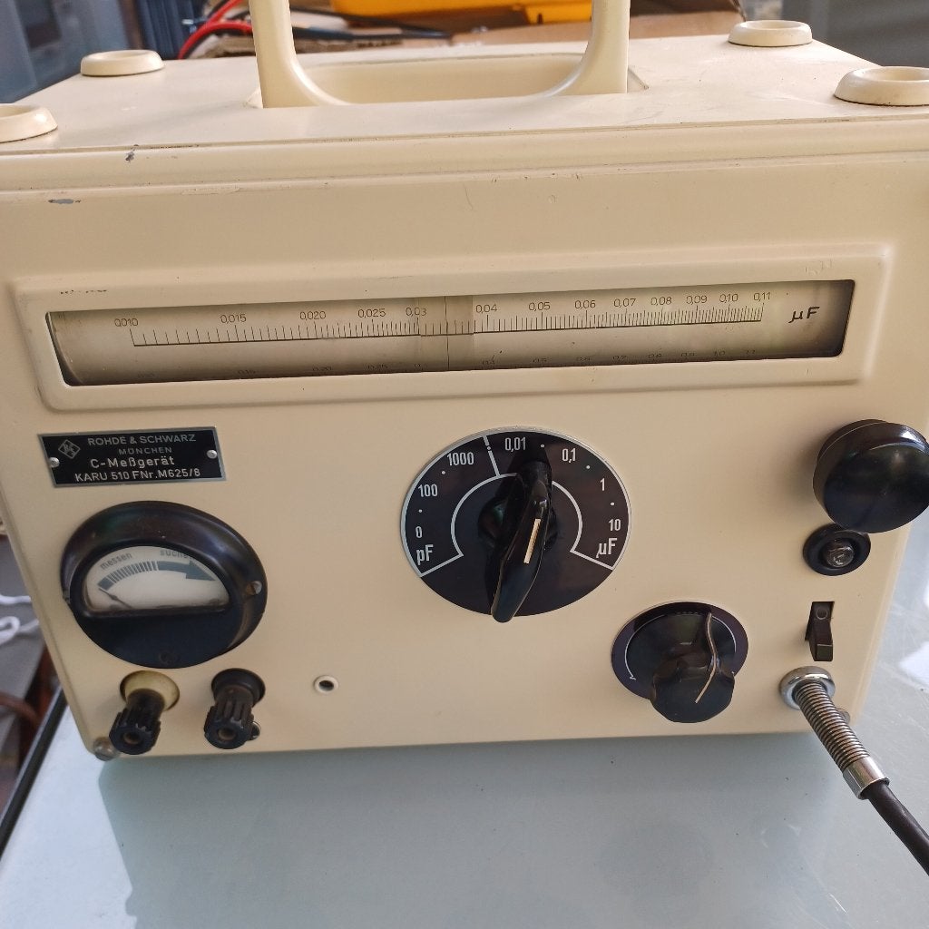 Rohde & Schwarz KARU510 – Vintage Capaciteitsmeter, Ophalen of Verzenden, Gebruikt, Overige meters