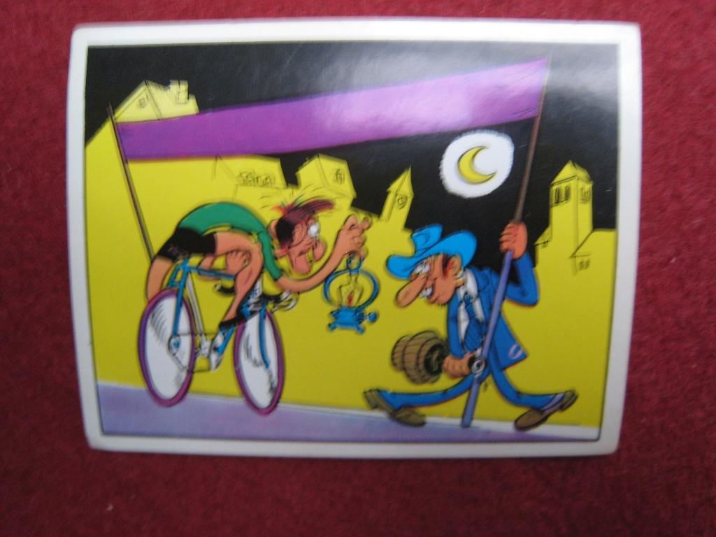 Panini Sprint 1972 Nr 74 Karikatuur, Verzenden, Zo goed als nieuw, Sticker