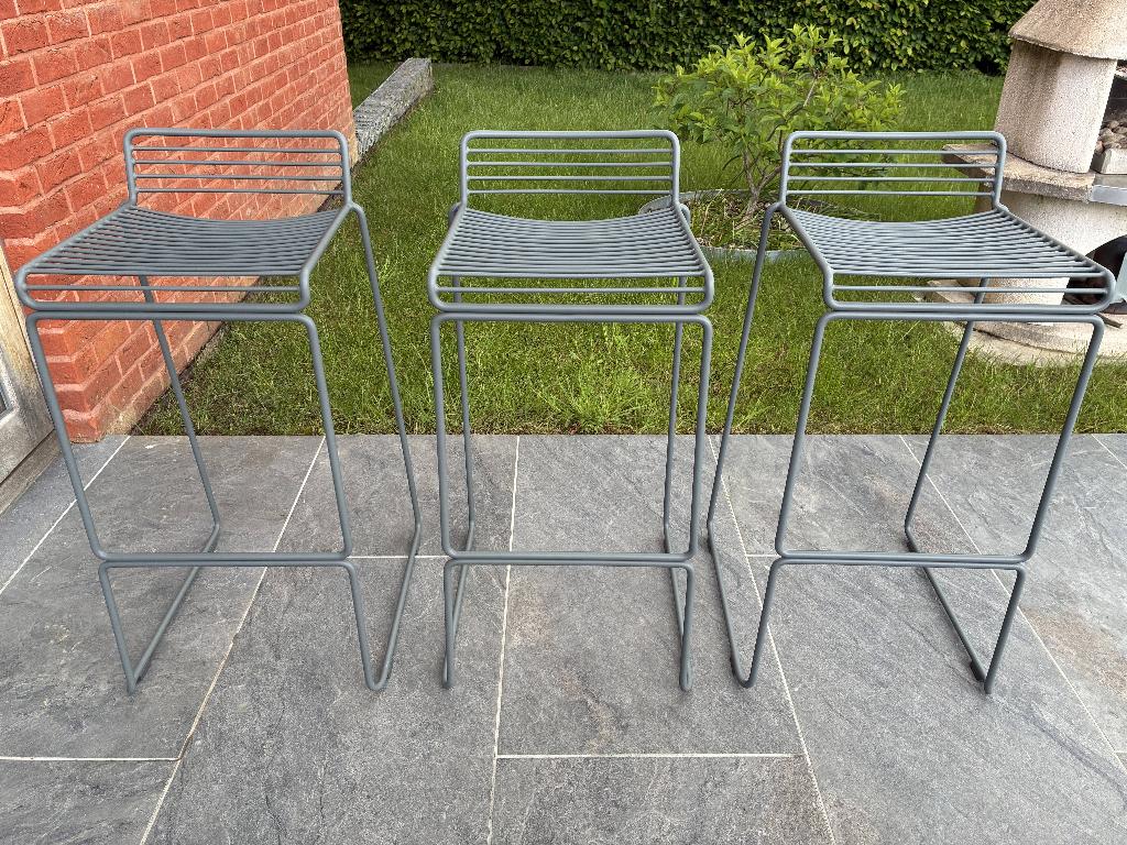 Tabouret bar Hay Hee (le lot de 3), 3 tabourets, Comme neuf, Enlèvement, Métal