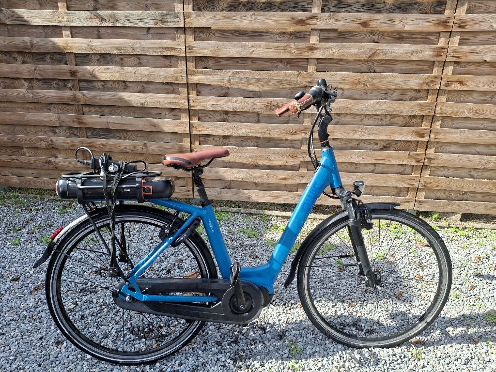 Prachtige ebike qwic in topstaat middenmotor weinig kms, Ophalen, Qwic, Zo goed als nieuw, Minder dan 47 cm