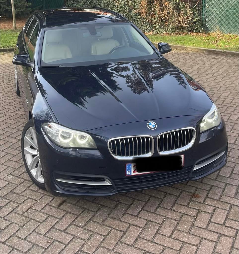 BMW 518d Touring Luxe Break, Perfect Onderhouden,Instapklaar, Autos, BMW, Cuir, Achat, 5 portes, Break