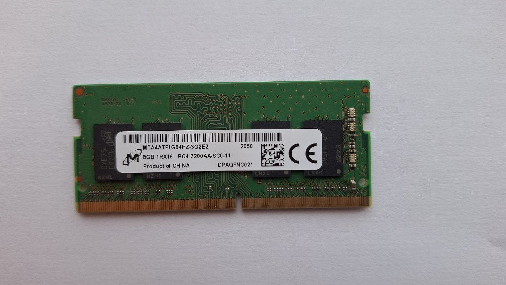 Micron 8GB DDR4-3200 SO-DIMM laptopgeheugen, Enlèvement ou Envoi, DDR4, 8 GB, Utilisé