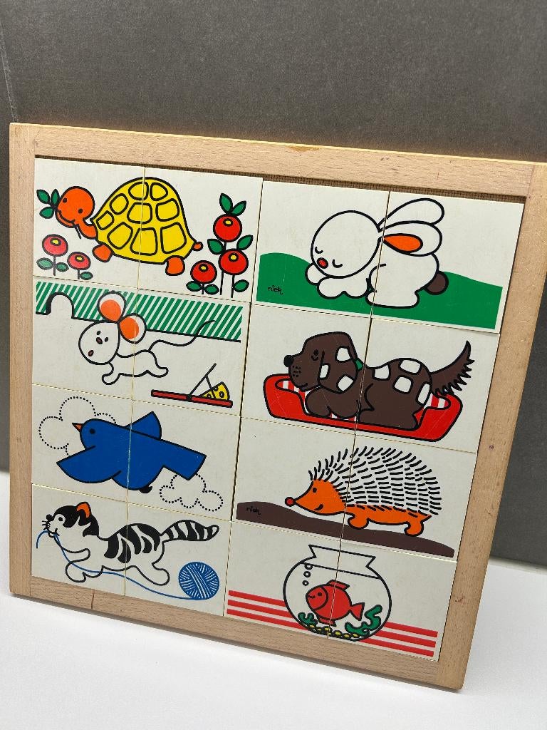 Vintage houten puzzel - Educo, Ophalen, Gebruikt
