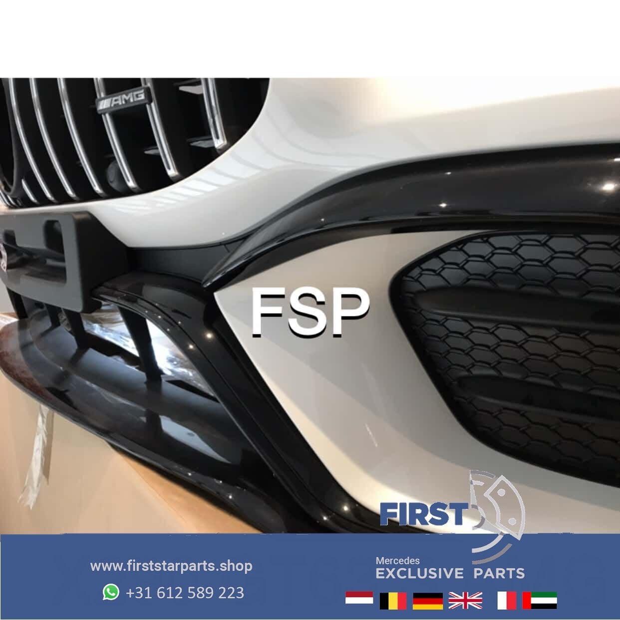 X290 W290 GT 63 S AMG VOORBUMPER COMPLEET WIT Mercedes 2018-, Gebruikt, -, Voor, Ophalen of Verzenden