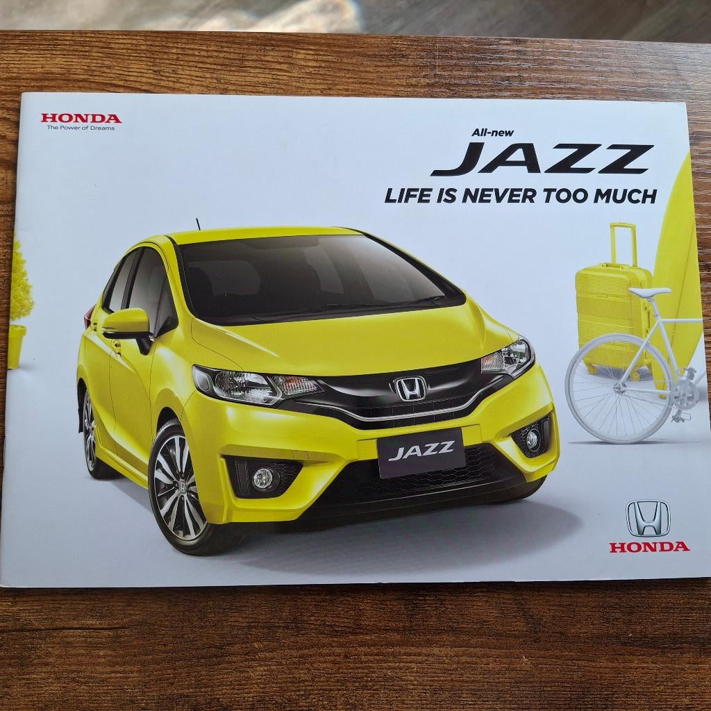 HONDA   All-new JAZZ  Life is never too much, Boeken, Ophalen of Verzenden, Nieuw, Honda