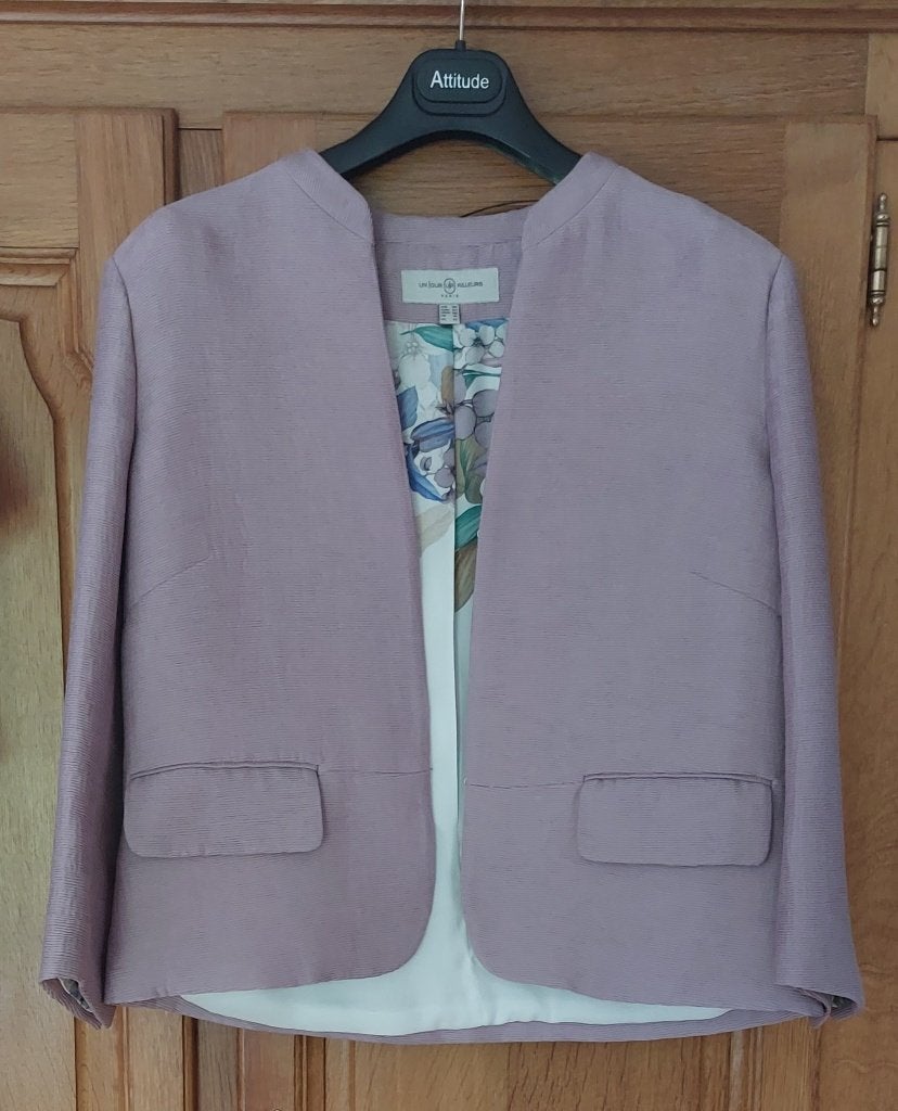 Veste et blouse cérémonie, mariage, cocktail., Taille 42/44 (L), Autres couleurs, Un jour ailleurs, Comme neuf