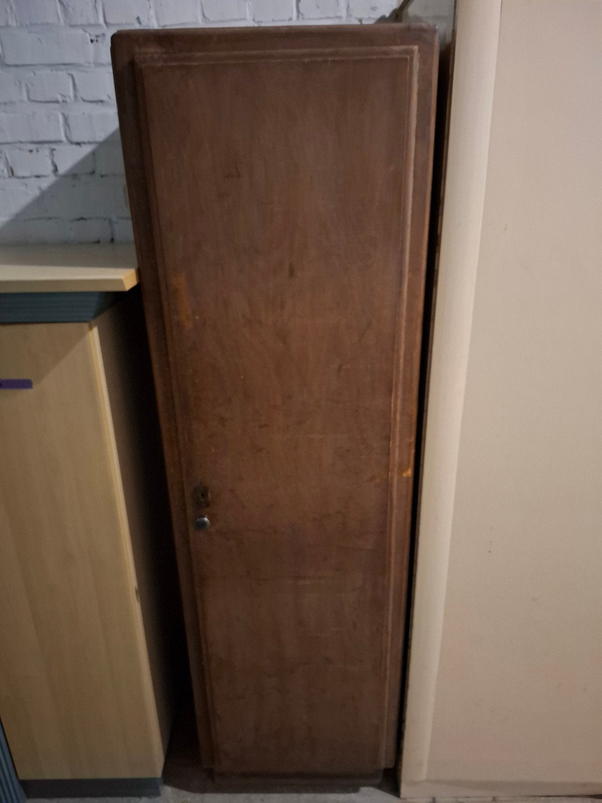 Armoire de rangement vintage en bois, Antiek en Kunst, Antiek | Overige Antiek, Ophalen