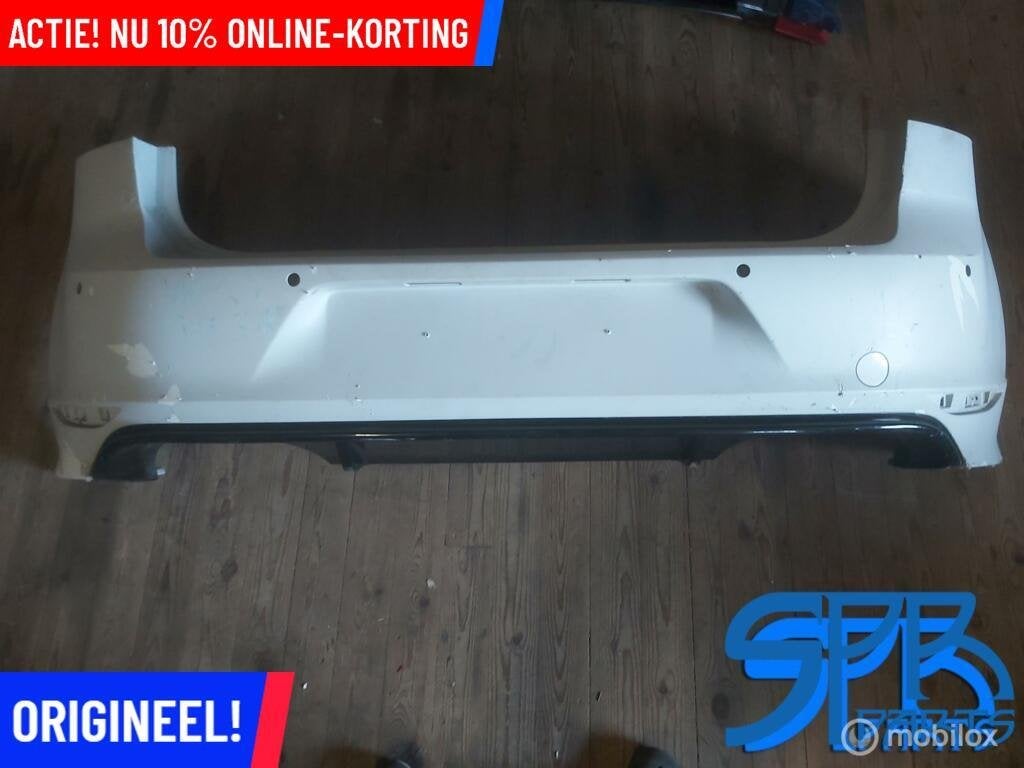 GOLF 7 VII R20 R Achterbumper 6X PDC PLA COMPLEET DIFFUSER, Gebruikt, Volkswagen, Ophalen of Verzenden, Achter