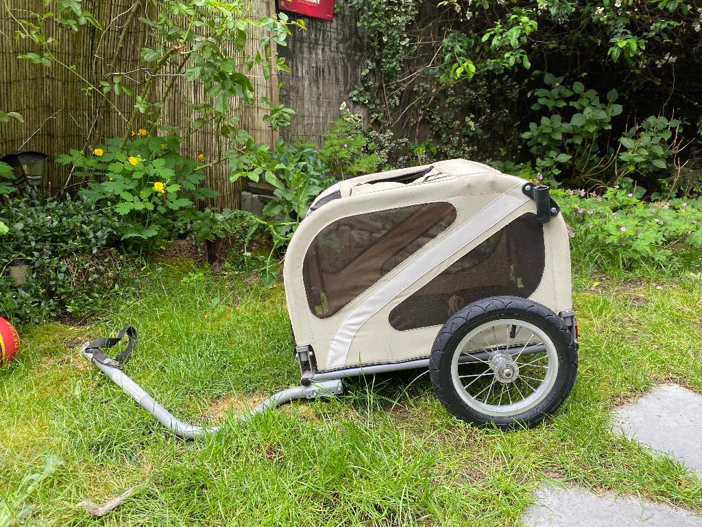 Fietskar voor honden, Fietsen en Brommers, Fietsaccessoires | Aanhangwagens en Karren, Ophalen, Gebruikt, Vering, 20 tot 40 kg