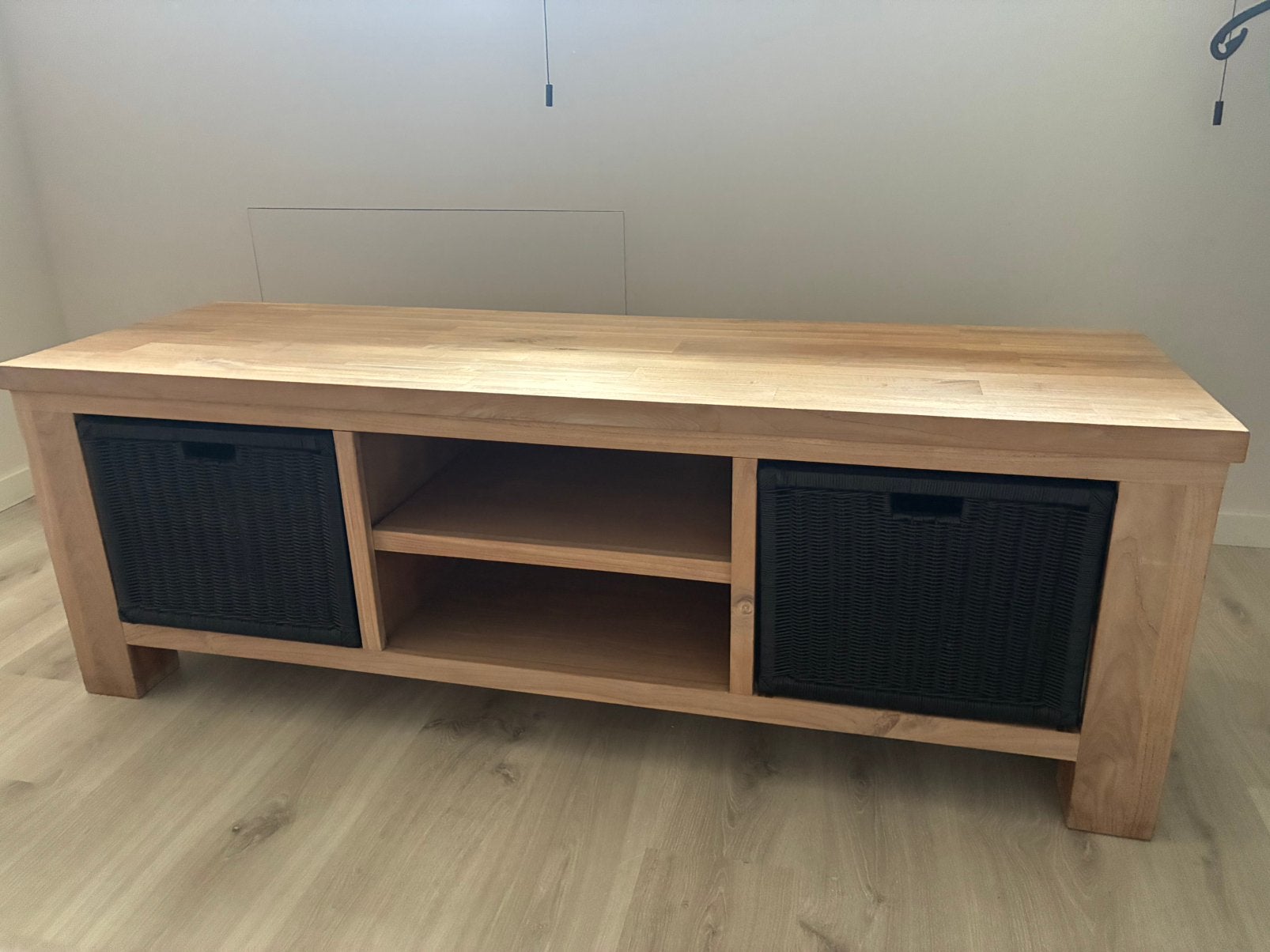 Tv meubel Teak, Huis en Inrichting, Kasten |Televisiemeubels, Ophalen, Gebruikt, Teakhout