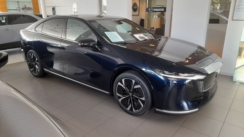 Mazda Mazda6e MAZDA 6e 5HB EV 68,8 kWh 258 hp Takumi, Auto's, Automaat, Zwart, Blauw, 6e